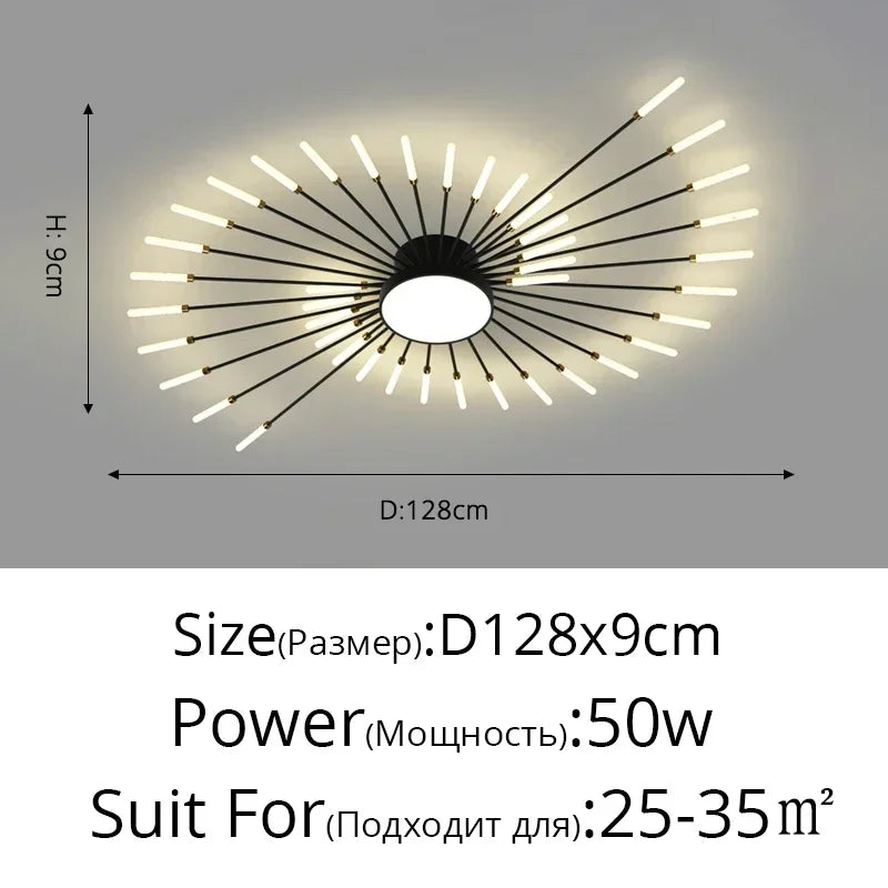Minimalist Designer LED Ceiling Lamps Suspension Ceiling Lights for Living Room Bedroom Home Decor Indoor Lighting Decoration