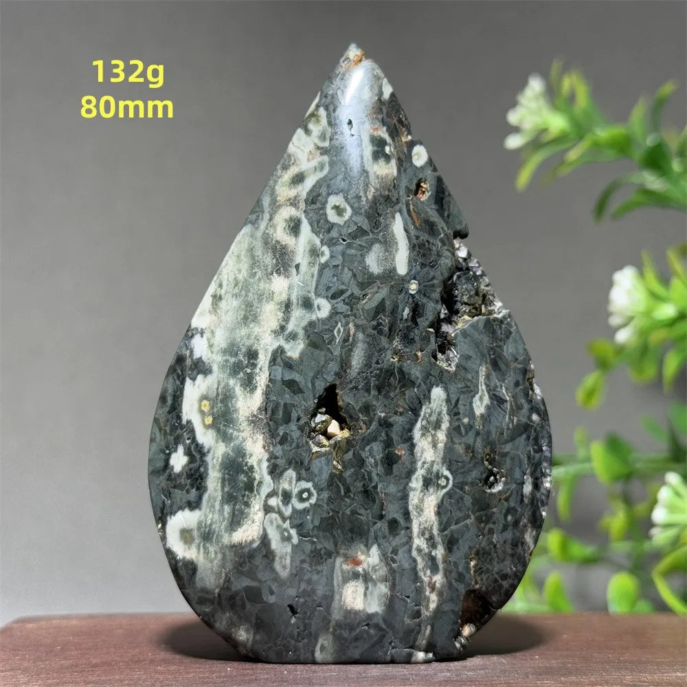 Natural Ancient Ocean Jasper Crystalline Cluster Free Form Torch Mineral Rock Spirit Energy Witchcraft Healing Home Decor Gift
