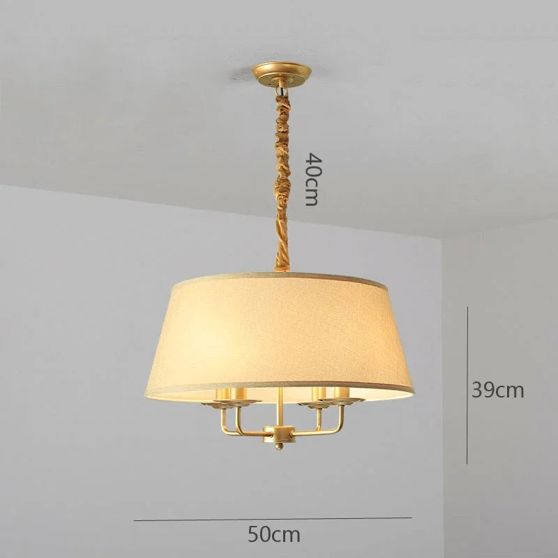 American Retro Living Room Pendant Lights Home Decor Hanging Lamp Dining Room Modern Led Light Fixtures Suspension Luminaire