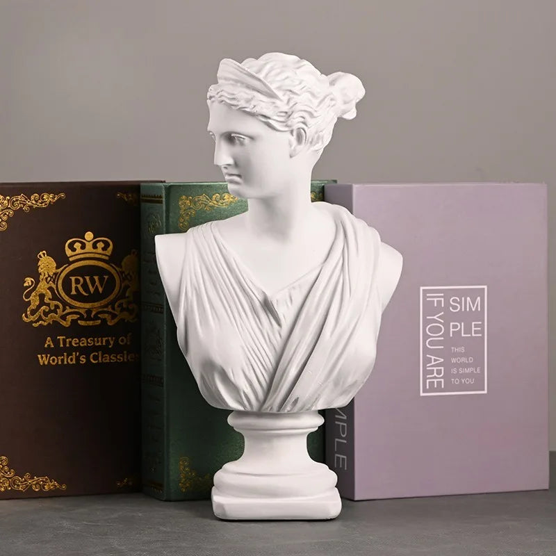 Greek Mythological Character Apollo Diana Statue Resin Classic David Sketches Plaster Home Decor Living Room Creative Ornament