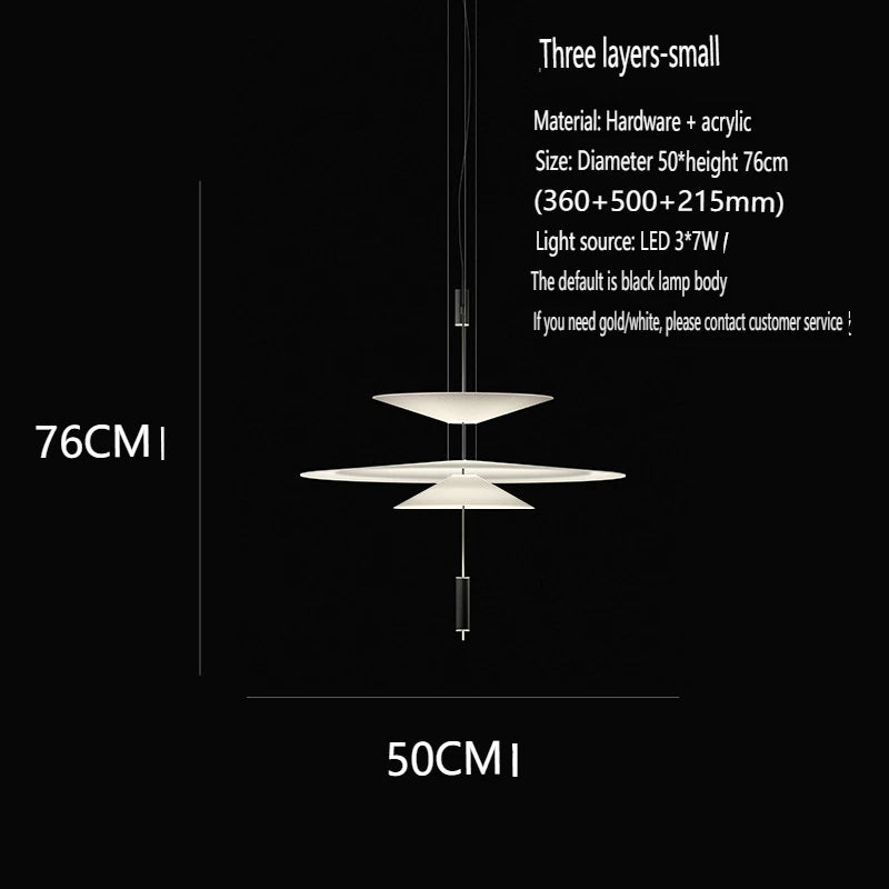 Nordic Flying Saucer LED Chandelier Personality Home Decor Hanging Lamp Dining Table Bar Living Room Artistic UFO Pendant Lamp