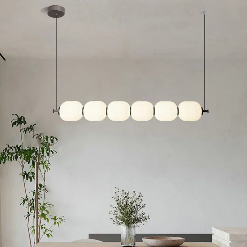 Nordic LED Minimalist Pendant Lights For Living Room Food Tables Kitchen Chandelier Home Decor Hanging Light White Fixture